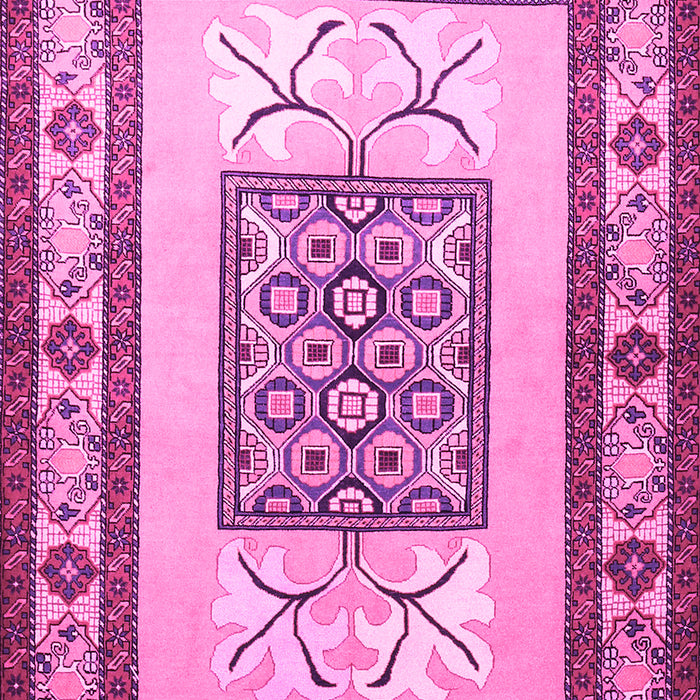 Machine Washable Persian Pink Traditional Rug, wshtr1604pnk