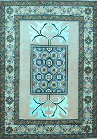 Persian Light Blue Traditional Rug, tr1604lblu