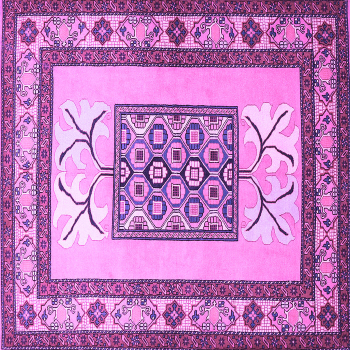 Square Persian Purple Traditional Rug, tr1604pur