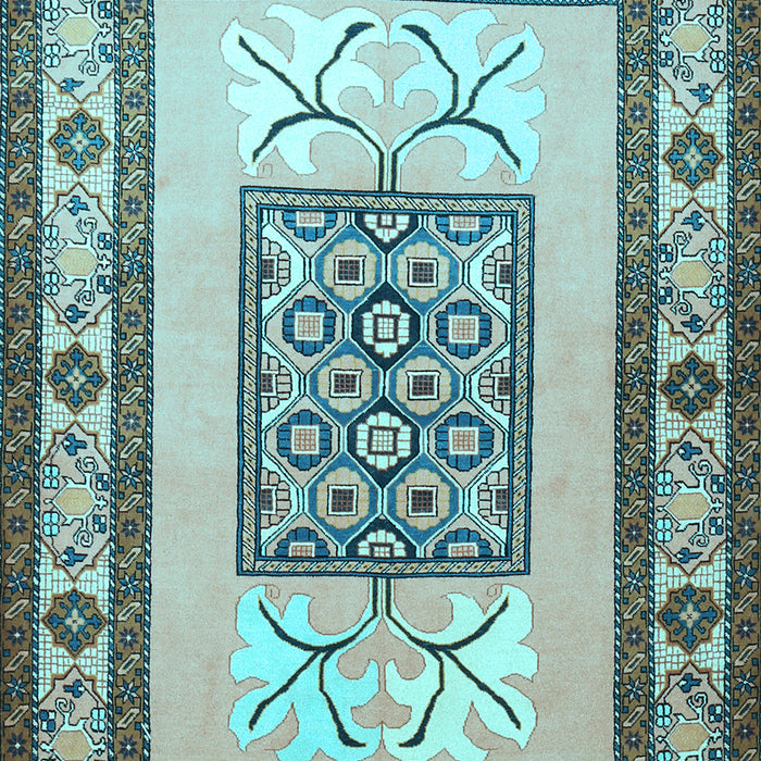Machine Washable Persian Light Blue Traditional Rug, wshtr1604lblu