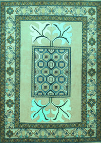 Persian Turquoise Traditional Rug, tr1604turq