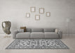 Machine Washable Persian Gray Traditional Rug in a Living Room,, wshtr1605gry