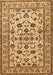 Machine Washable Persian Brown Traditional Rug, wshtr1605brn