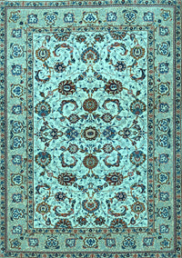 Persian Light Blue Traditional Rug, tr1605lblu