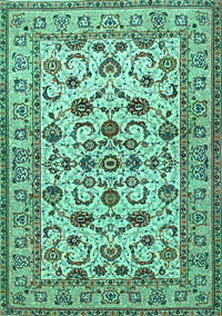 Persian Turquoise Traditional Rug, tr1605turq