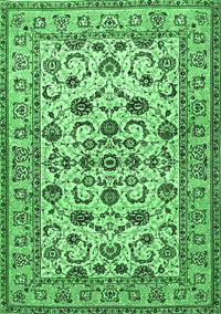 Persian Emerald Green Traditional Rug, tr1605emgrn