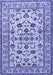 Machine Washable Persian Blue Traditional Rug, wshtr1605blu