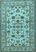 Machine Washable Persian Light Blue Traditional Rug, wshtr1605lblu