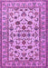 Machine Washable Persian Purple Traditional Area Rugs, wshtr1605pur