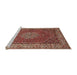 Sideview of Machine Washable Traditional Tomato Red Rug, wshtr1606