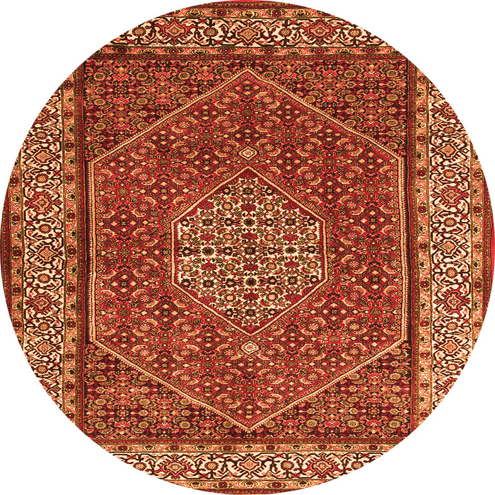 Square Persian Orange Traditional Rug, tr1606org