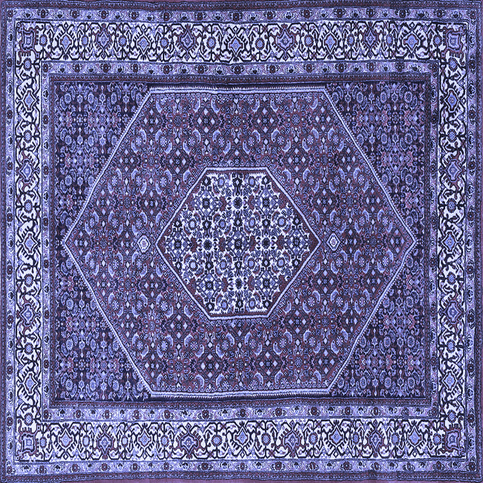 Square Persian Blue Traditional Rug, tr1606blu