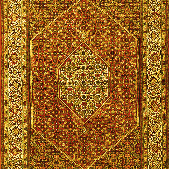 Machine Washable Persian Yellow Traditional Rug, wshtr1606yw