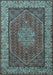 Machine Washable Persian Light Blue Traditional Rug, wshtr1606lblu