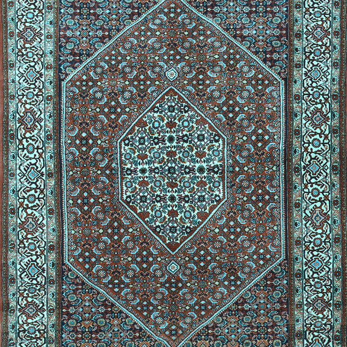 Machine Washable Persian Light Blue Traditional Rug, wshtr1606lblu