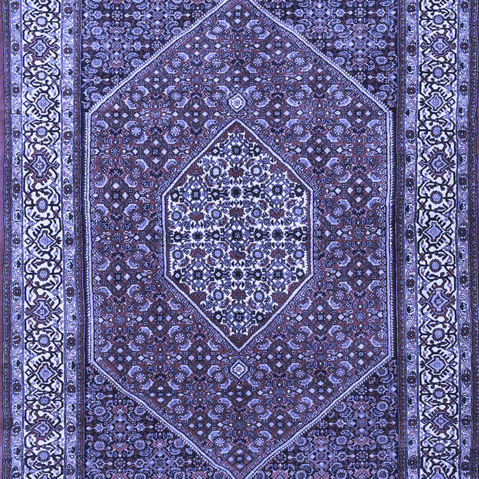 Machine Washable Persian Blue Traditional Rug, wshtr1606blu