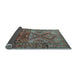 Sideview of Southwestern Light Blue Country Rug, tr1607lblu