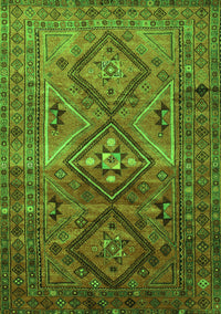 Southwestern Green Country Rug, tr1607grn