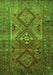 Southwestern Green Country Rug, tr1607grn