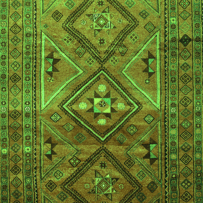 Southwestern Green Country Rug, tr1607grn