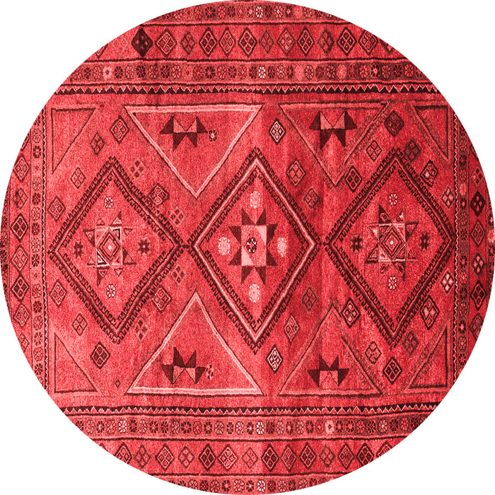 Machine Washable Southwestern Red Country Rug, wshtr1607red