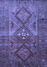 Southwestern Blue Country Rug, tr1607blu