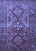 Southwestern Blue Country Rug, tr1607blu