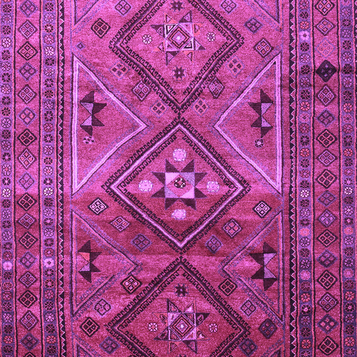 Machine Washable Southwestern Purple Country Area Rugs, wshtr1607pur