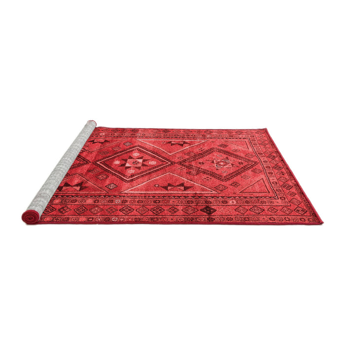 Country Red Washable Rugs
