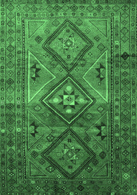 Southwestern Emerald Green Country Rug, tr1607emgrn