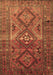 Machine Washable Southwestern Brown Country Rug, wshtr1607brn