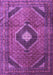 Medallion Purple Traditional Rug, tr1608pur