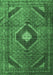 Medallion Emerald Green Traditional Rug, tr1608emgrn