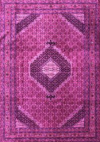 Medallion Pink Traditional Rug, tr1608pnk