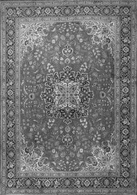 Medallion Gray Traditional Rug, tr1609gry