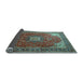 Sideview of Medallion Light Blue Traditional Rug, tr1609lblu