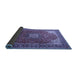 Sideview of Medallion Blue Traditional Rug, tr1609blu
