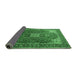 Sideview of Medallion Emerald Green Traditional Rug, tr1609emgrn