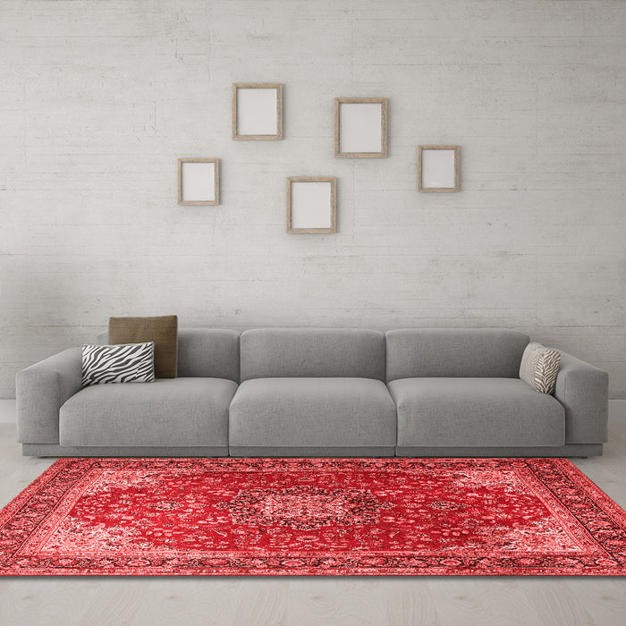 Traditional Red Washable Rugs