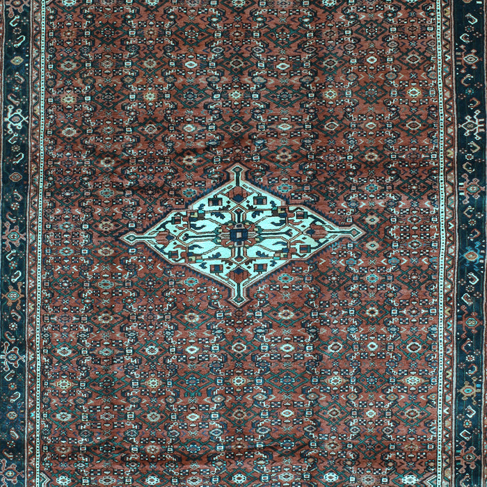 Machine Washable Persian Light Blue Traditional Rug, wshtr160lblu