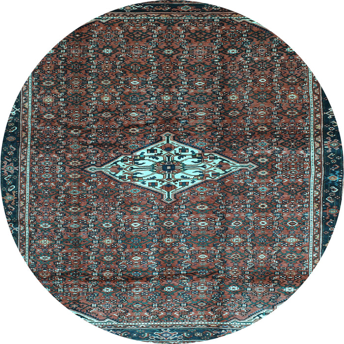 Round Persian Light Blue Traditional Rug, tr160lblu