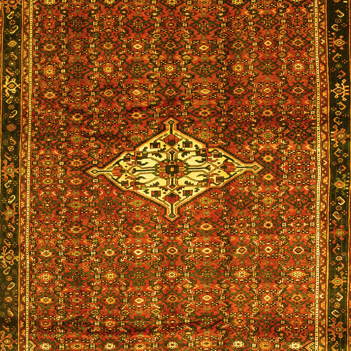 Machine Washable Persian Yellow Traditional Rug, wshtr160yw