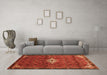 Machine Washable Persian Orange Traditional Area Rugs in a Living Room, wshtr160org