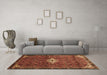 Machine Washable Persian Brown Traditional Rug in a Living Room,, wshtr160brn