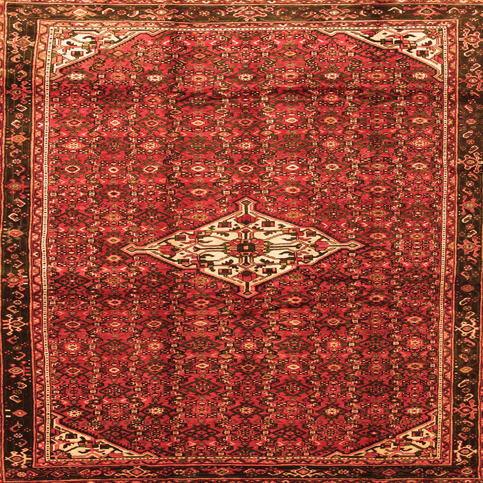Serging Thickness of Persian Orange Traditional Rug, tr160org