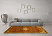 Machine Washable Persian Yellow Traditional Rug in a Living Room, wshtr160yw