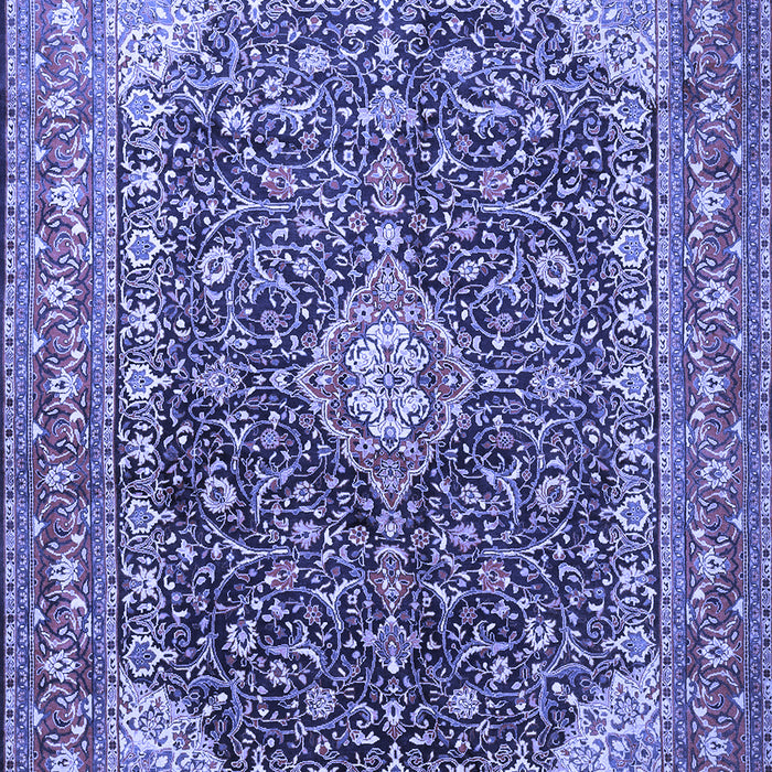 Medallion Blue Traditional Rug, tr1610blu