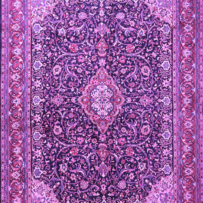 Medallion Purple Traditional Rug, tr1610pur
