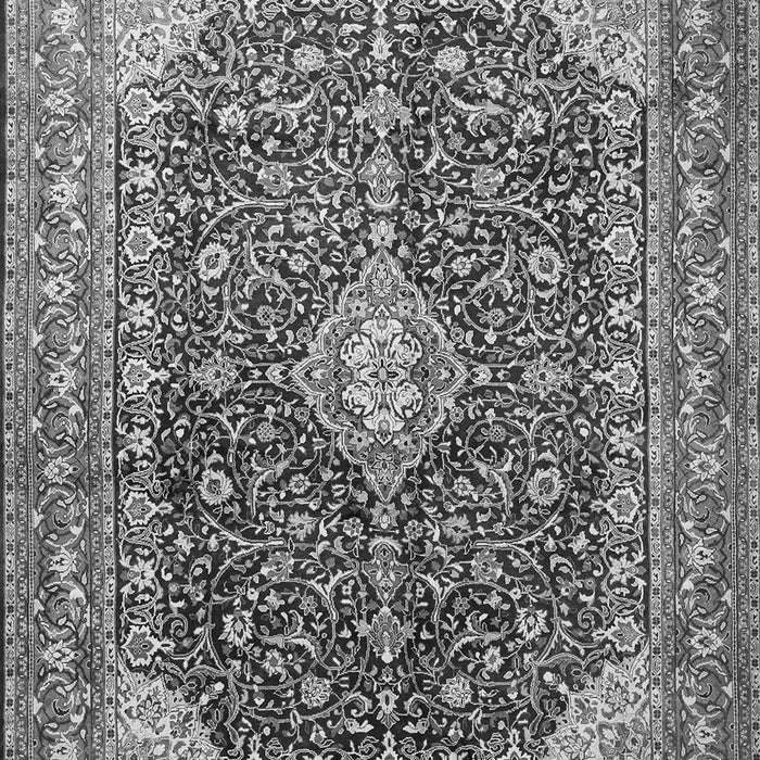 Medallion Gray Traditional Rug, tr1610gry