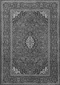 Medallion Gray Traditional Rug, tr1611gry